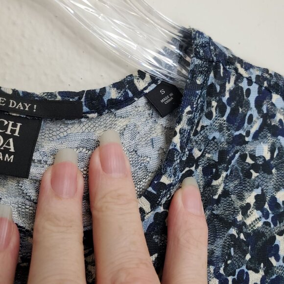 Scotch & Soda Printed Lace Top in blue - Picture 10 of 13